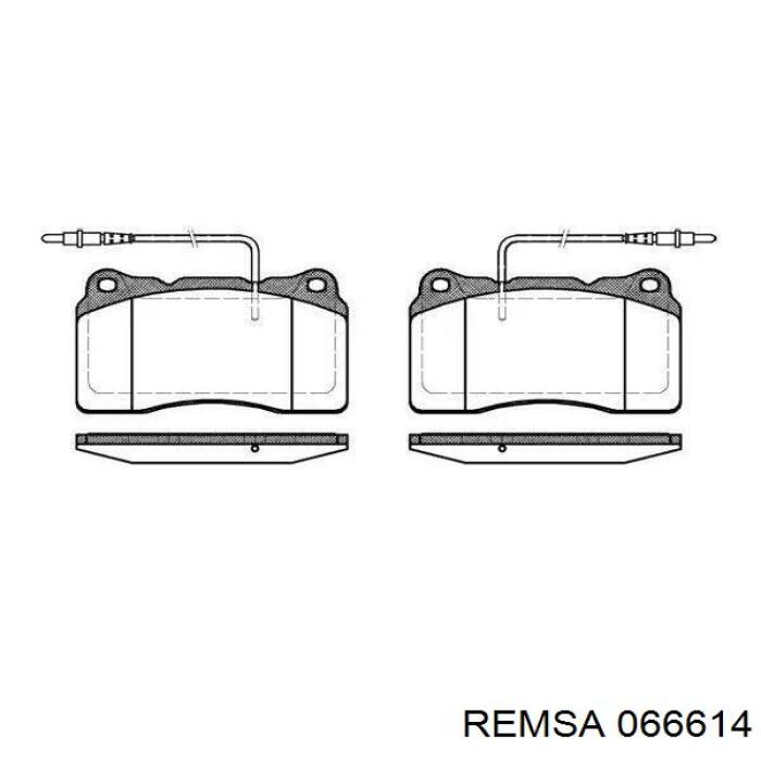 Передние тормозные колодки 066614 Remsa