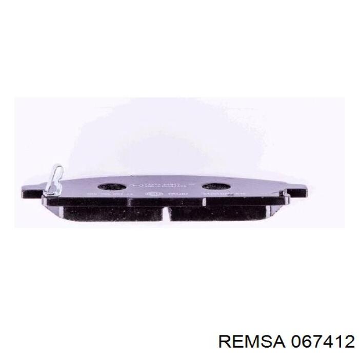 Передние тормозные колодки 067412 Remsa
