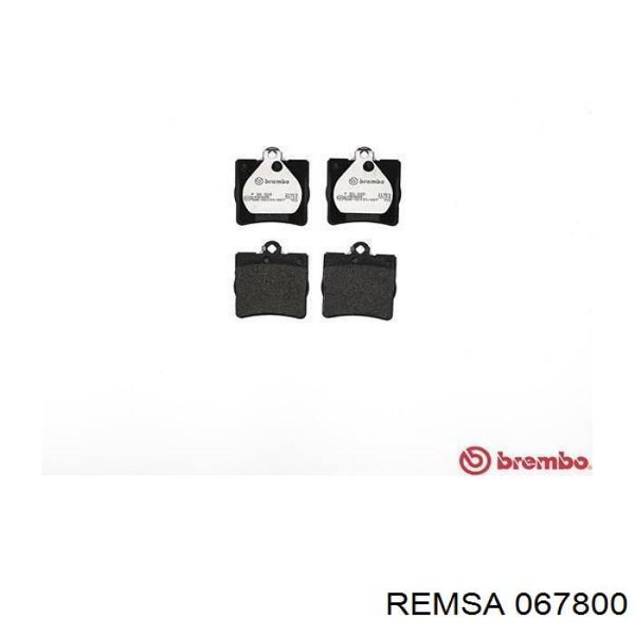 Купить 067800 Remsa Колодки тормозные задние, дисковые