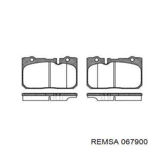 Передние тормозные колодки 067900 Remsa