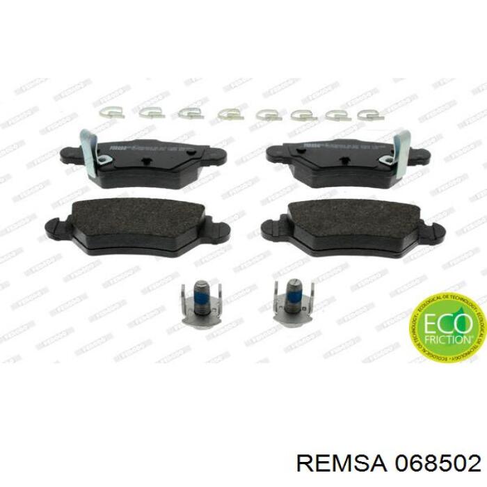 Задние тормозные колодки 068502 Remsa