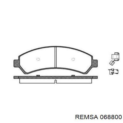 Передние тормозные колодки 068800 Remsa