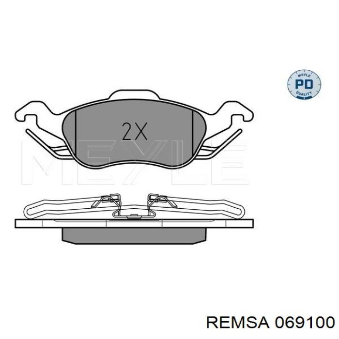 Купить 069100 Remsa Колодки тормозные