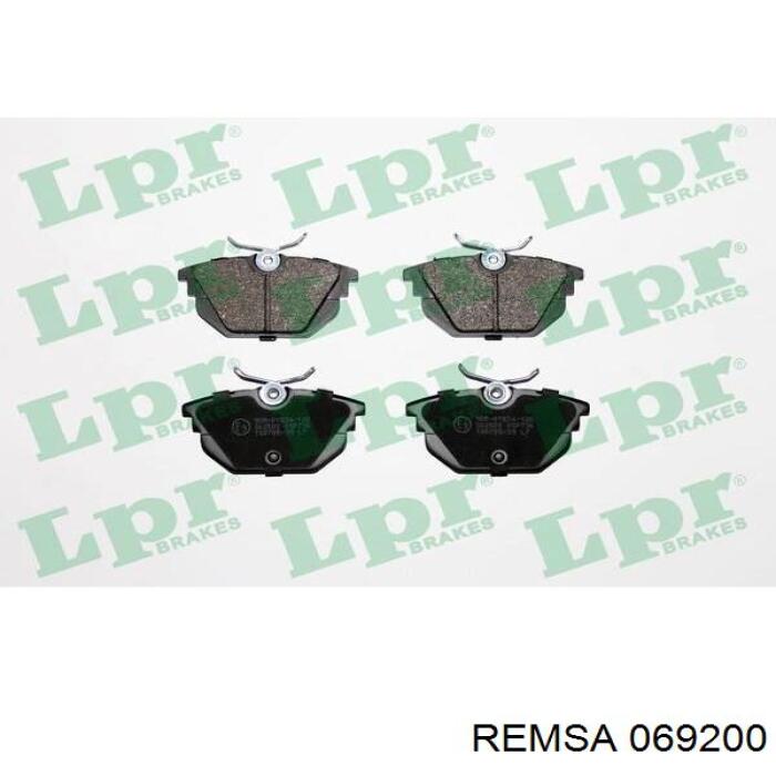 Задние тормозные колодки 069200 Remsa