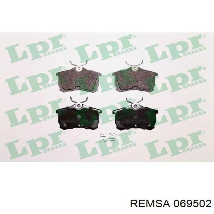 Задние дисковые колодки Remsa 069502