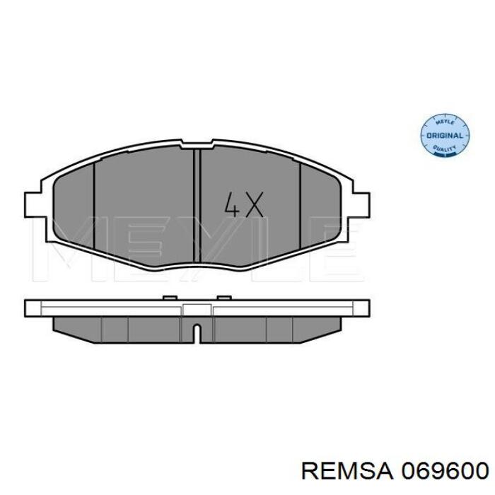 Колодки Remsa 069600 цена, от 12.24 USD