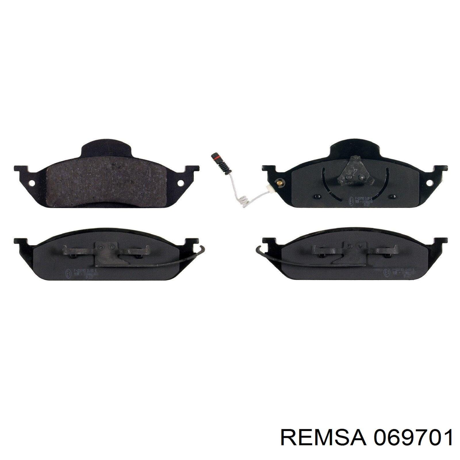 Колодки Remsa 069701 цена, от 32.61 USD