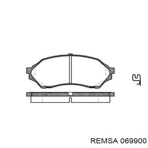 Передние тормозные колодки 069900 Remsa