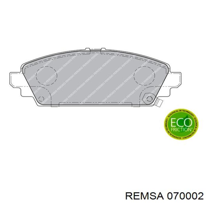 070002 Remsa Колодки передние