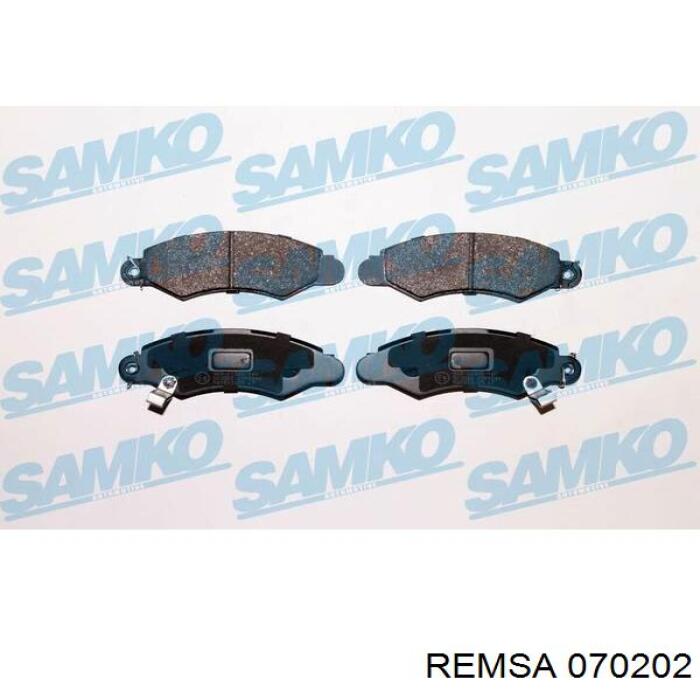 Передние тормозные колодки 070202 Remsa