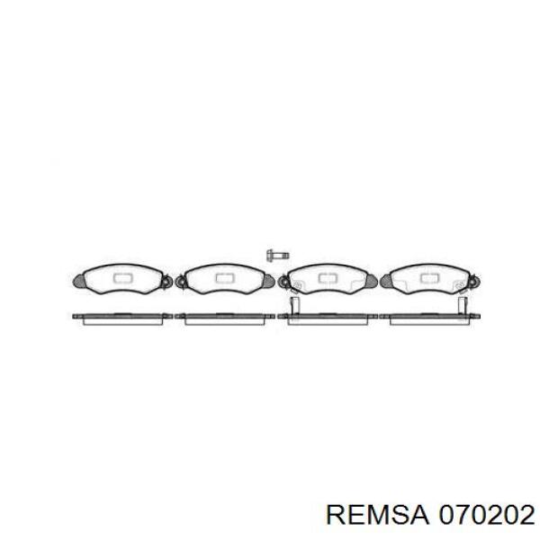 070202 Remsa Колодки передние