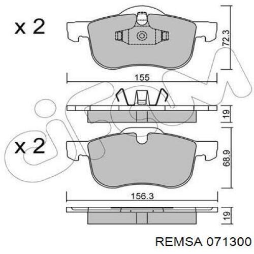 Колодки Remsa 071300 цена, от 28.85 USD