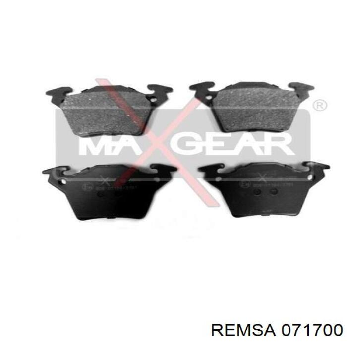 Купить 071700 Remsa Колодки тормозные задние, дисковые