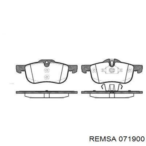 Pastillas de freno delanteras 071900 Remsa