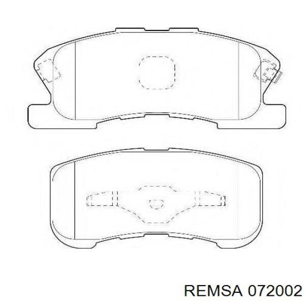 Купить 072002 Remsa Колодки тормозные