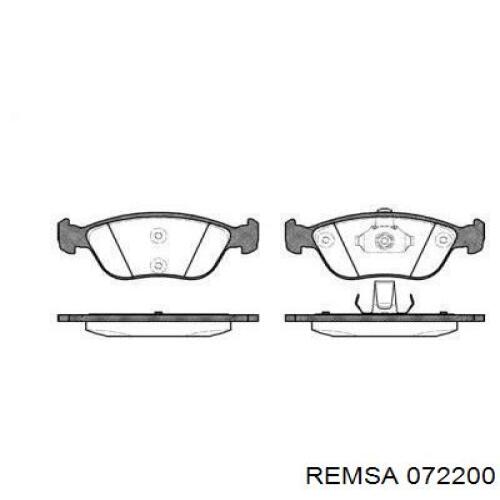 Купить 072200 Remsa Колодки тормозные