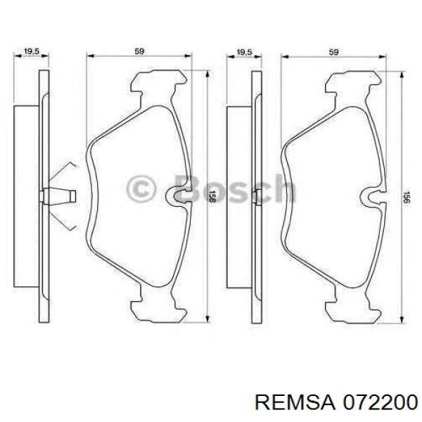 Колодки Remsa 072200 цена, от 24.56 USD