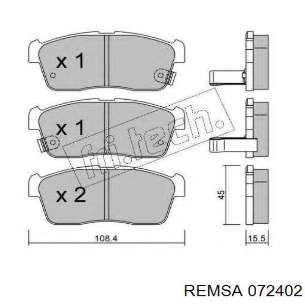 Колодки Remsa 072402 цена, от 24.52 USD