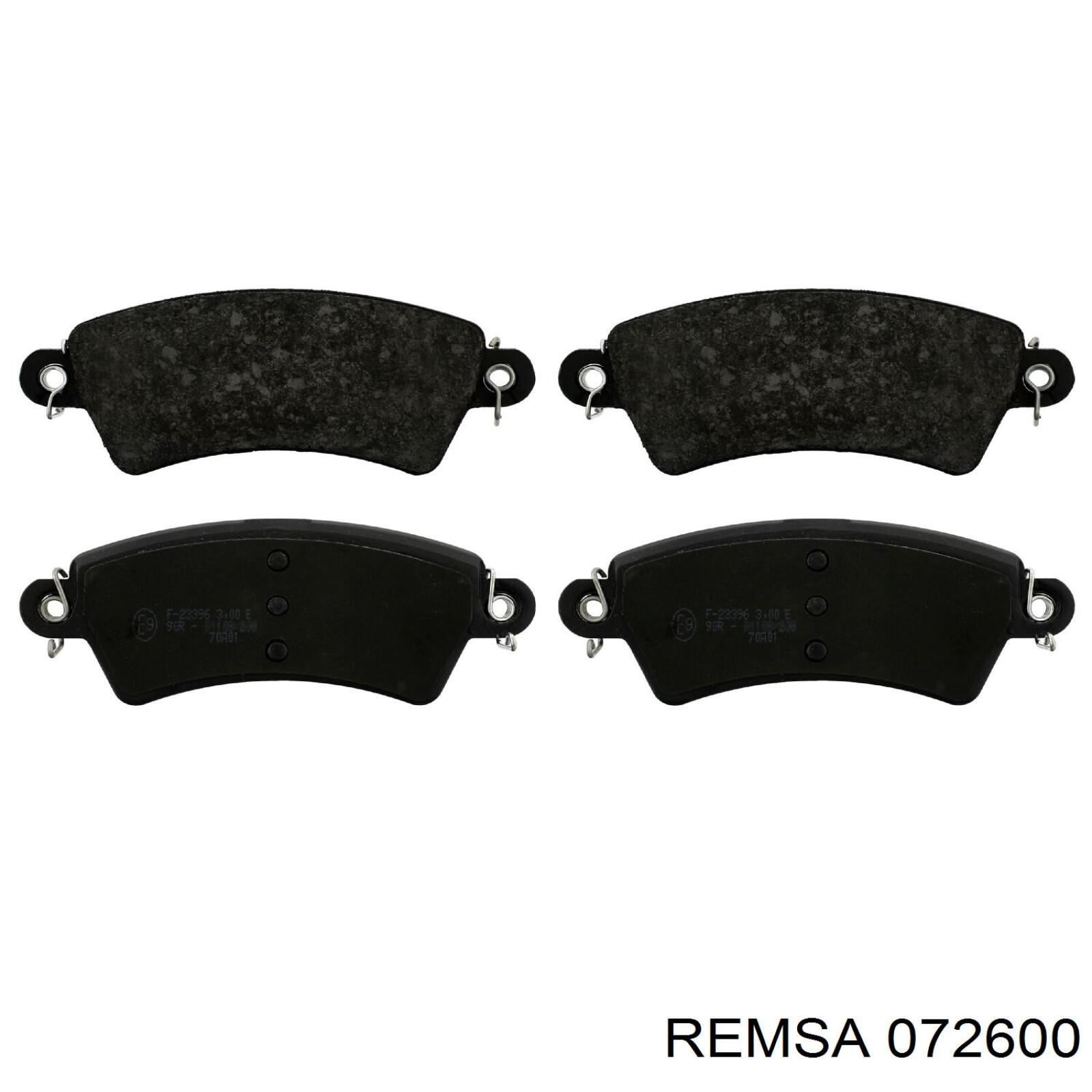 Колодки Remsa 072600 цена, от 33.71 USD