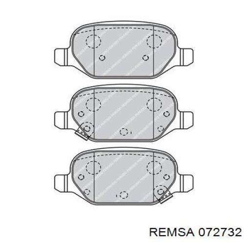 072732 Remsa Колодки тормозные дисковые комплект