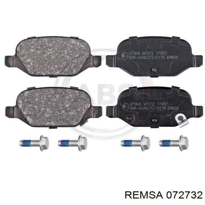 Задние тормозные колодки 072732 Remsa