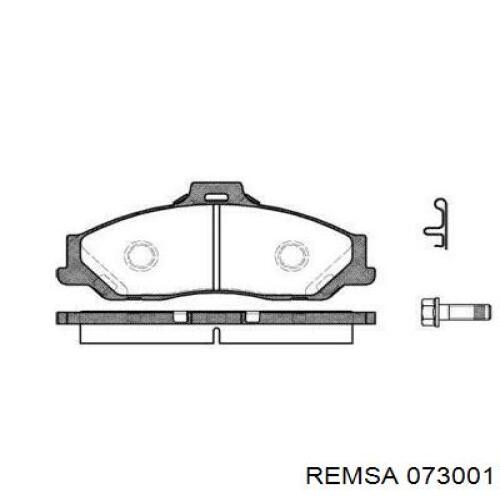 Передние тормозные колодки 073001 Remsa