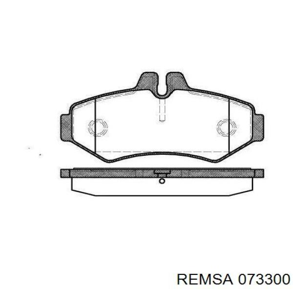 Задние тормозные колодки 073300 Remsa