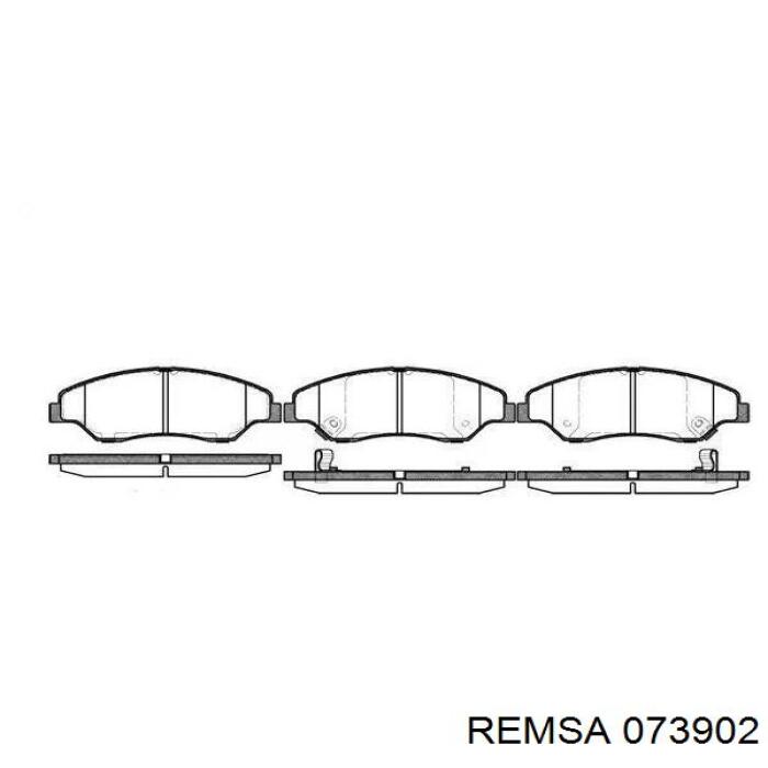 Передние тормозные колодки 073902 Remsa