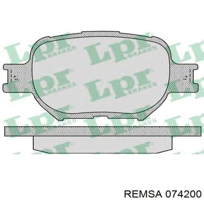Передние тормозные колодки 074200 Remsa