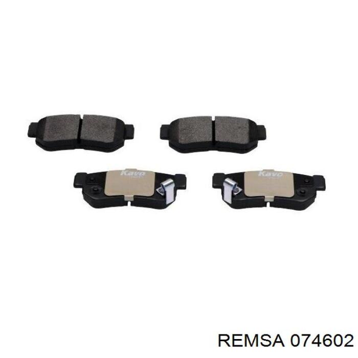 Задние тормозные колодки 074602 Remsa