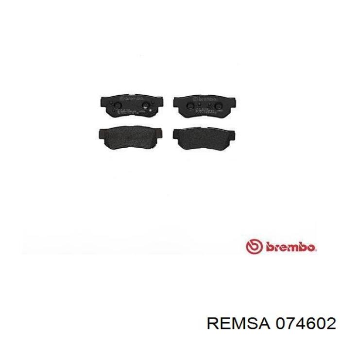 074602 Remsa Колодки тормозные дисковые комплект