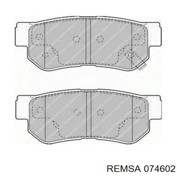 Колодки дисковые  Remsa 074602 цена, от 19.32 USD