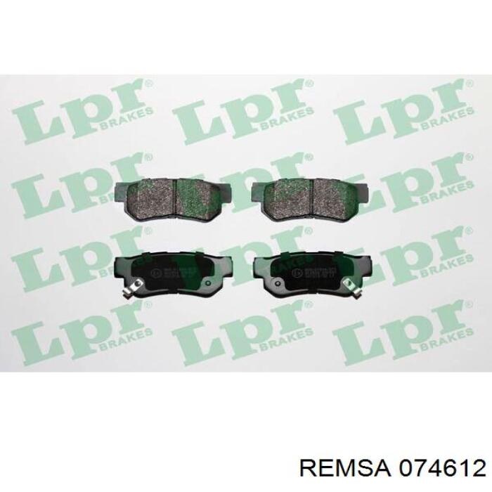 Задние тормозные колодки 074612 Remsa
