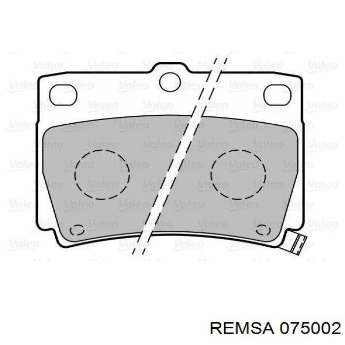 Задние дисковые колодки Remsa 075002