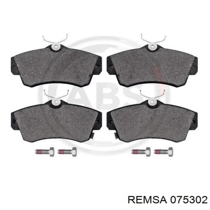 Передние тормозные колодки 075302 Remsa