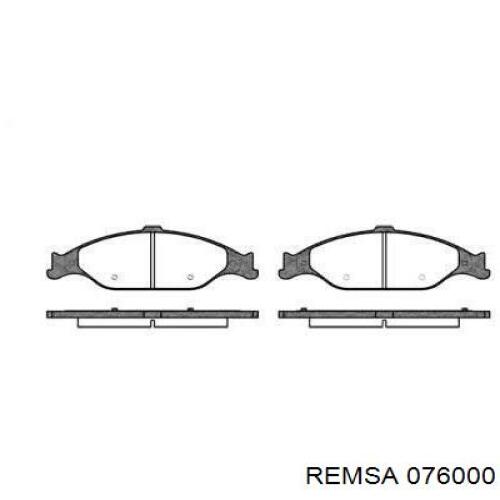 Купить 076000 Remsa Колодки тормозные