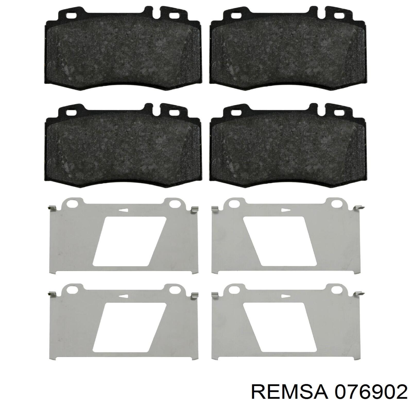 Купить 076902 Remsa Колодки тормозные