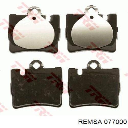 Купить 077000 Remsa Колодки тормозные задние, дисковые