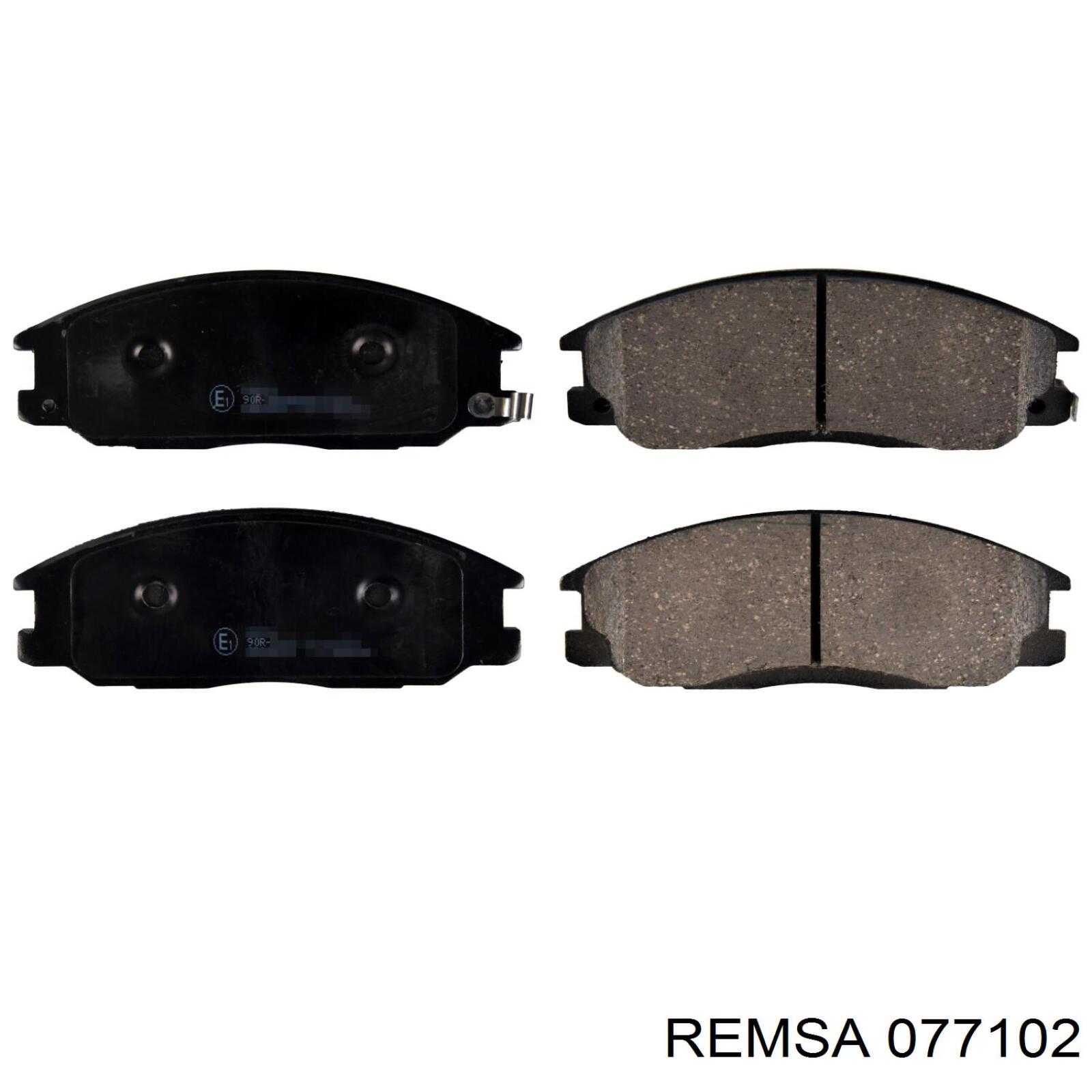 Купить 077102 Remsa Колодки тормозные