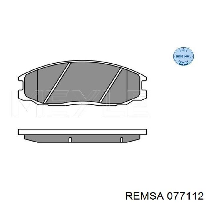 Тормозные колодки Remsa 077112