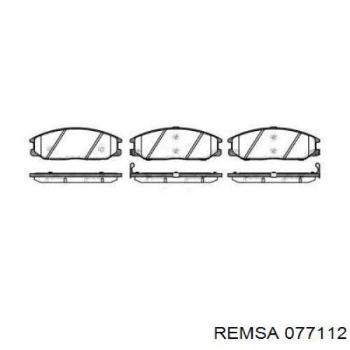 077112 Remsa Колодки передние