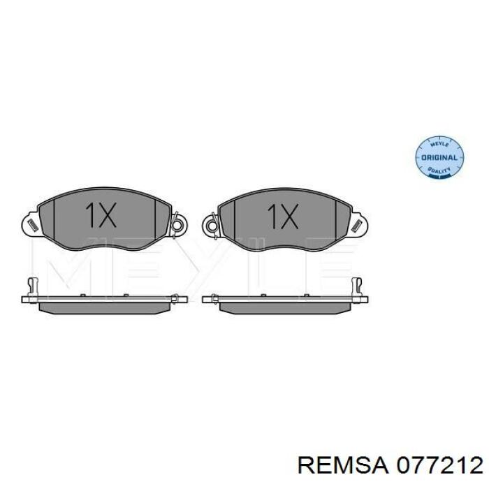 Купить 077212 Remsa Колодки тормозные