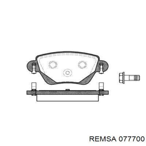 Колодки дисковые  Remsa 077700 цена, от 26.38 USD