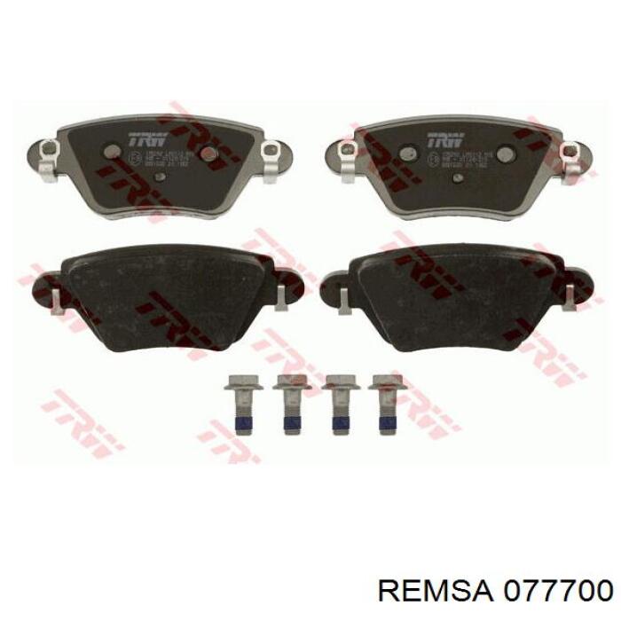 Купить 077700 Remsa Колодки тормозные задние, дисковые