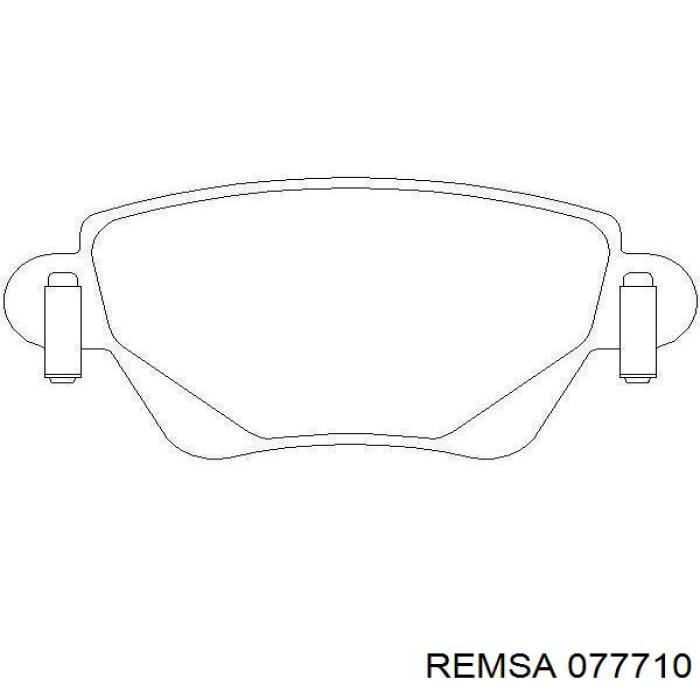 Колодки дисковые  Remsa 077710 цена, от 25.70 USD
