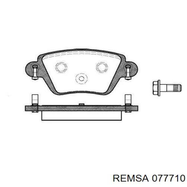 Задние тормозные колодки 077710 Remsa