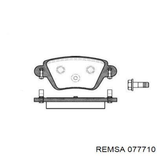 Задние тормозные колодки 077710 Remsa