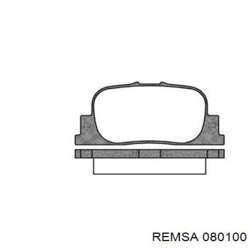 Задние дисковые колодки Remsa 080100