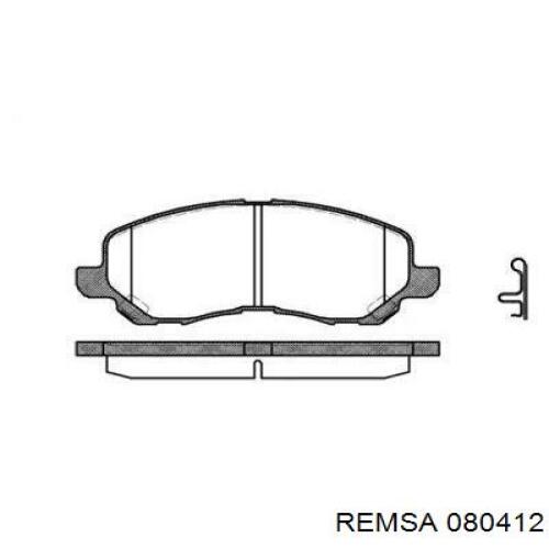 080412 Remsa Колодки передние