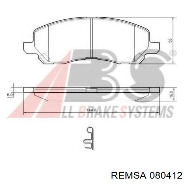 Колодки Remsa 080412 цена, от 30.25 USD